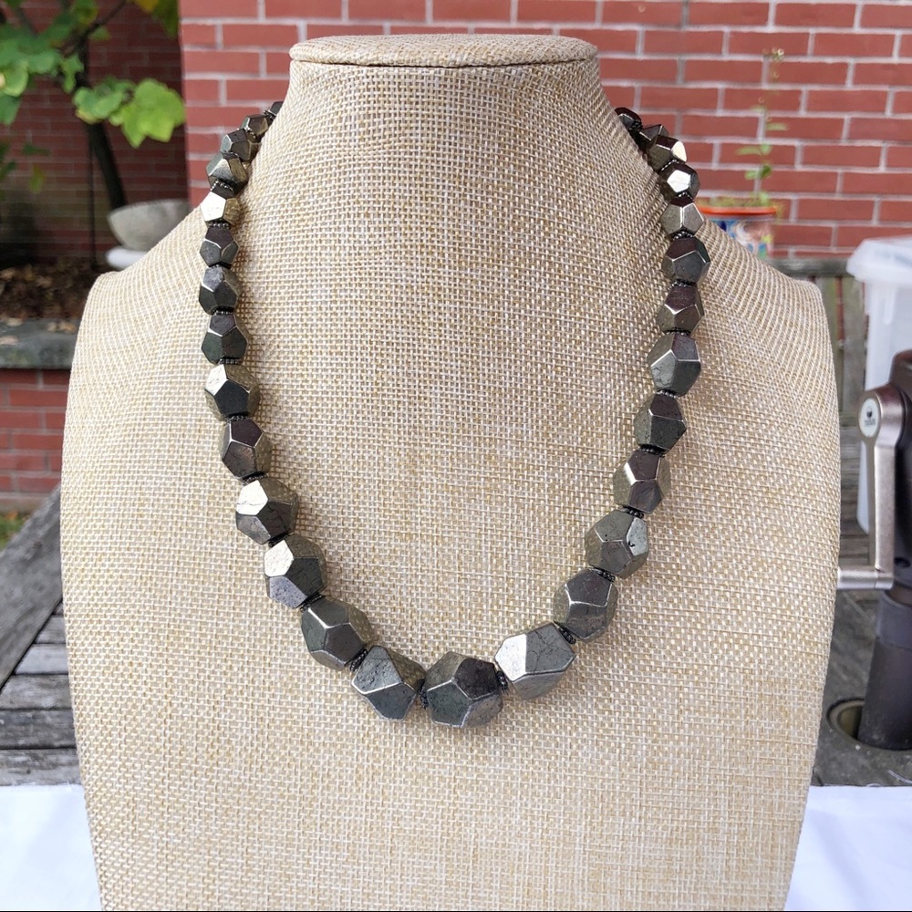 Silver/Gray Rock Necklace